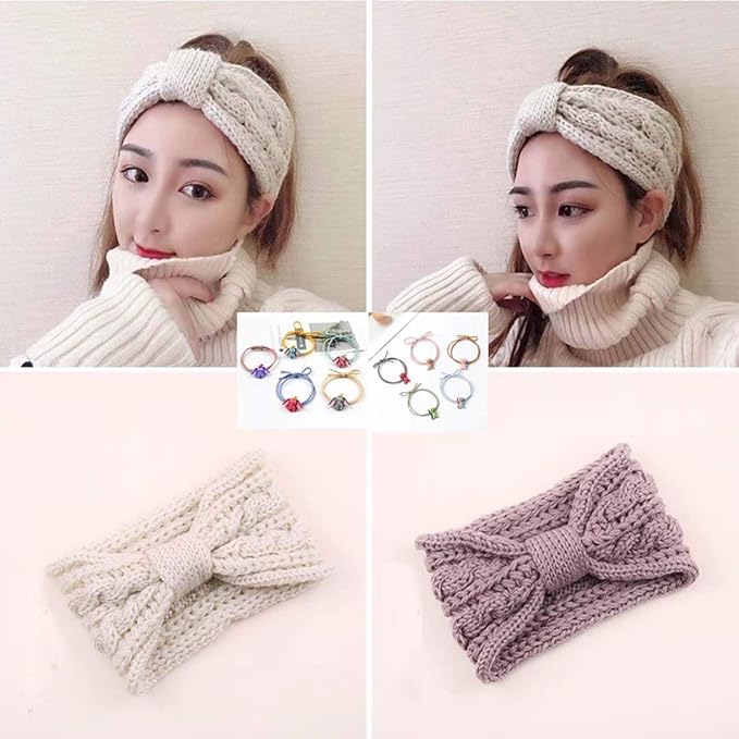Amazon Gdy 2点セット かぎ針編みヘアバンドレディース ニットウールヘアバンドおしゃれ 多用途髪饰り お風呂 ヨガ 洗顔 化粧 米色 カーキ色 贈り 1つヘアリング ヘアバンド ターバン 通販