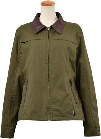 Amazon Co Jp ロッソスタイルラボ Rosso ミニヘリンボーンレザーカラージャケット レディース カジュアル カーキ Llサイズ Roj 94 車 バイク