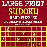 Large Print Sudoku Hard Puzzles: 200 Large Print Sudoku Puzzles (Large Print Sudoku Puzzle Books) (Volume 5) by Andrew Woodyear