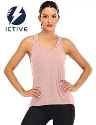 ICTIVE Womens Cross Backless Workout Tops for Women
