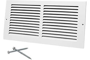 Howeall 14"W x 6"H [Duct Opening Size] Steel Return Air Grille, Air Return Vent Cover for Ceiling and Sidewall - HVAC Air Vent Covers - [Outer Dimensions: 15.75"W x 7.75"H]