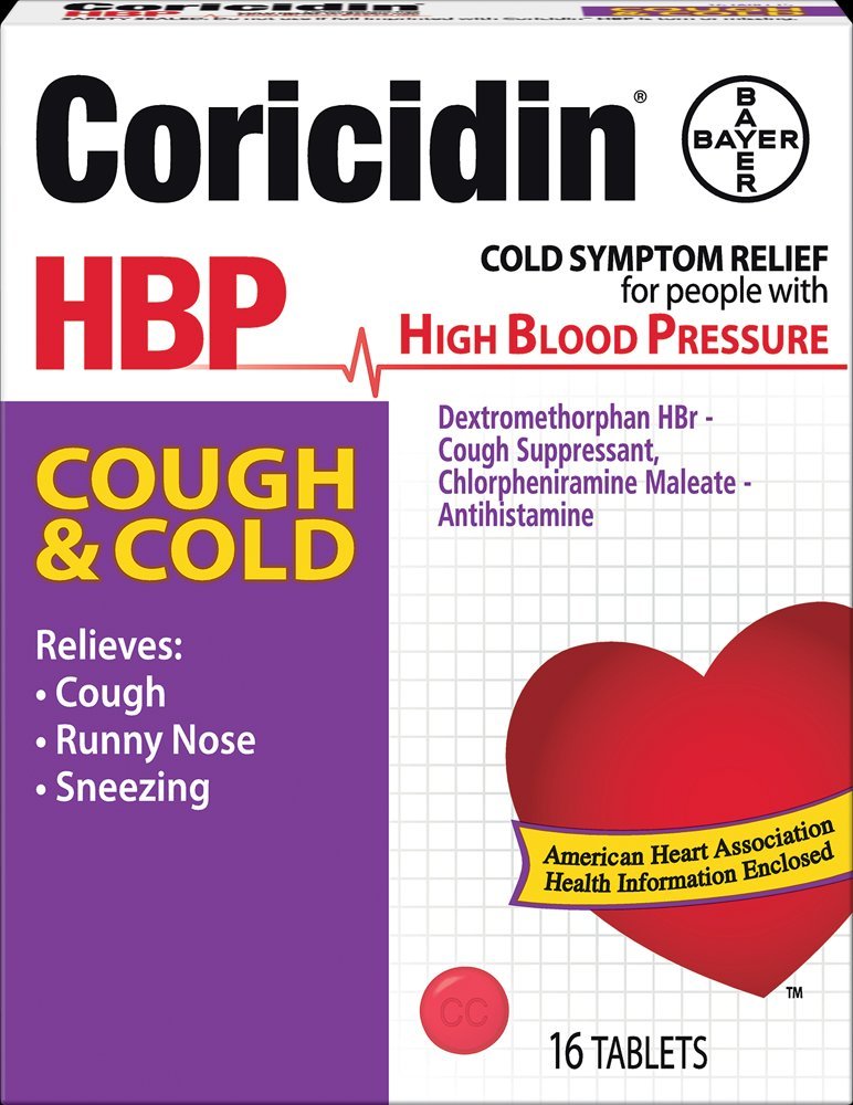 Mua Coricidin HBP DecongestantFree Cough and Cold Medicine for