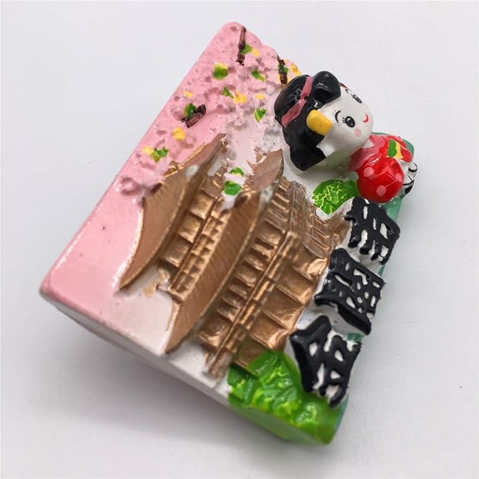 Weekinglo Souvenir Pabellón Dorado Flor de Cerezo Japón Imán de ...