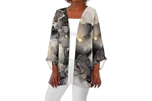 COTECRAM Womens 2024 Summer Floral Printed Cardigan Long Sleeve Kimono Loose Cover Up Casual Blouse Tops Cruise Outfits