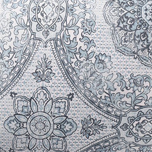 Boho Living 5Piece Reversible Comforter Set, Queen, Piccadilly Blue