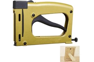 YAOBAO Hand Staple Gun,Manual Brad Nail Nailer Tacker with 1000 Staples,Heavy Duty Gun for Picture and Art Framing Industry(200×125×30MM)