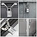 ORIA Combination Padlock, 4 Digit Combination Lock, Metal and Plated Steel Material for School, Employee, Gym or Sports Locker, Case, Toolbox, Fence, Hasp Cabinet and Storage, Set of 2, Silver