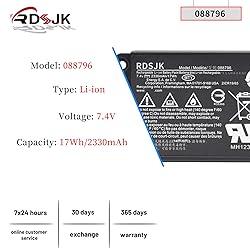 RDSJK 088796 088789 088772 Battery Replacement for