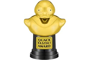 Tondiamo Small Trophy Celebrate The Top Award 6 Inch Tall Plastic MVP Funny Game Small Trophy and Awards for Employees Boss Custom Competition Gifts