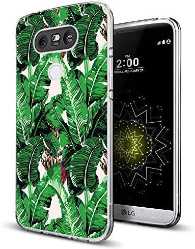 Banana Cases for LG G5,Gifun [Anti-Slide] and [Drop Protection] Soft TPU Premium Flexible Protective Cases Compatible with LG G5 - Banana Leaf