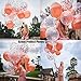 Rose Gold Balloons For Rose Gold Party Decorations, Bridal Shower Decorations - 18 Inch, 16 Pack | BONUS ACCESSORIES - Seal Clips + Ribbon + Glue Dots | For Birthday Party, Wedding, Baby Shower