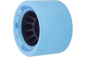 Riedell Demon EDM Roller Skate Wheels - 4 Pack of 43mm x 62mm Wheels | Blue 95A