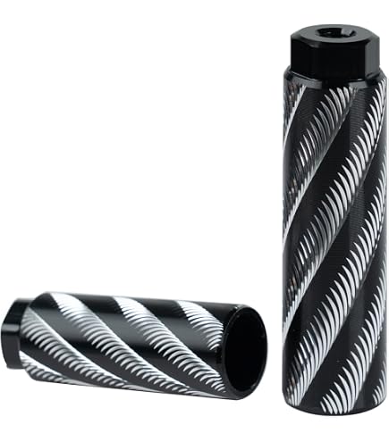 Amazon.com: KHE Black Steel BMX Peg Set 10 mm Black 2 Pairs HiTen
