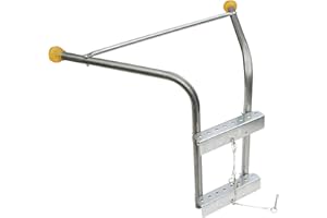 Tie Down Roof Zone Height Adjustable Roofing Standoff Safety Ladder Stabilizer w/Surface Protection | Quick Connect Assembly 