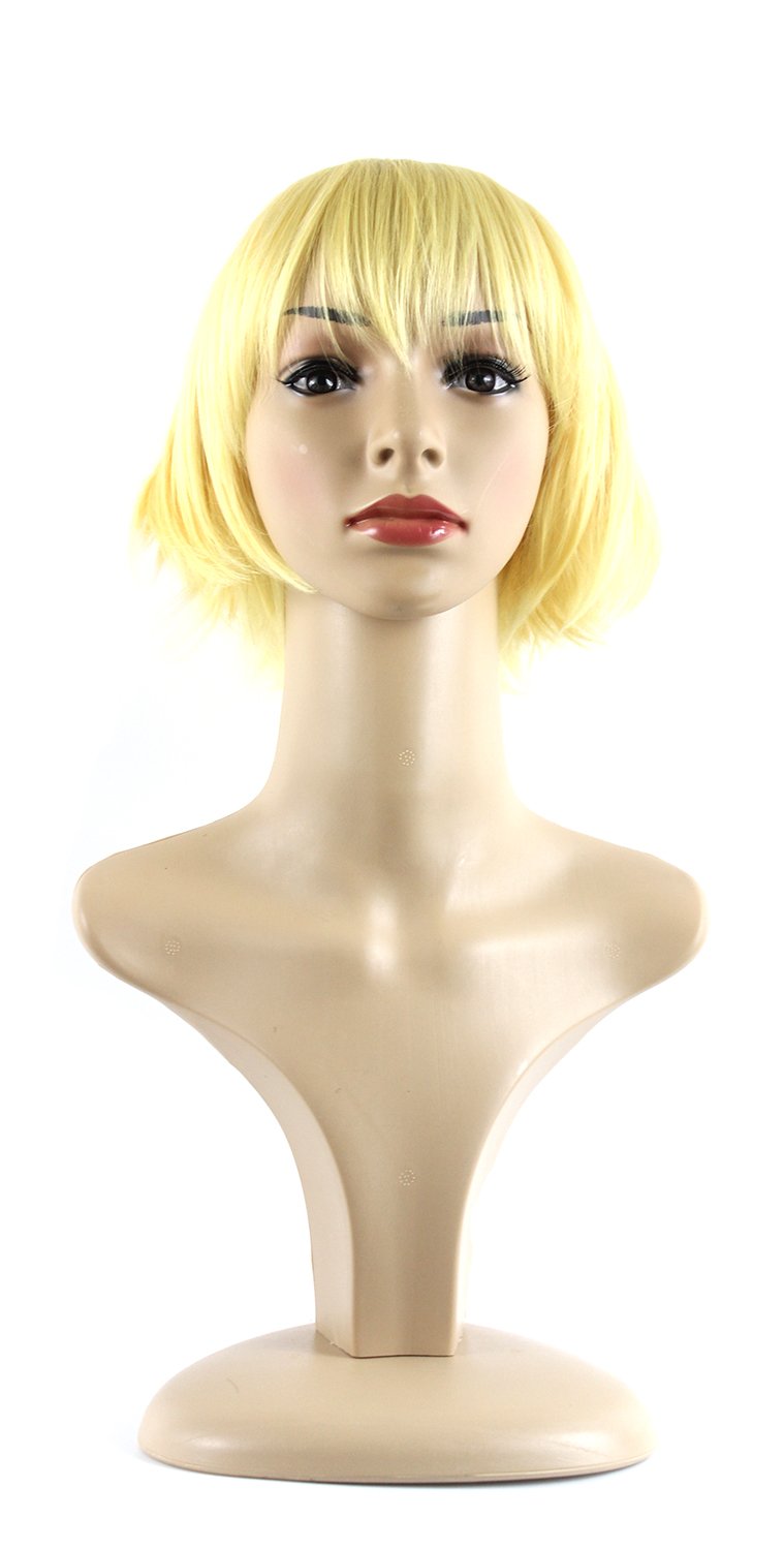 Xiaoyu Short Straight Hair Cosplay Costume Party Halloween Wigs - Golden