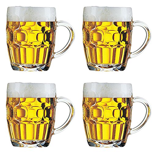 KegWorks British Pub Imperial Pint Dimple Glass. Set of 4