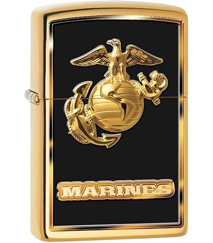 Amazon.com: Zippo Lighter: USMC Marine Corps Logo - Black Matte
