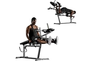 syedee Leg Extension and Leg Curl Machine,Seated Leg Extension and Lying Curl Machine for Home Gym, Leg Press Bench, Workout Equipment