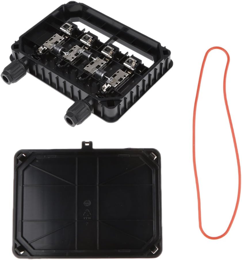 PETSOLA Solar Panel Junction Box Solar Cell Connector Case Waterproof 230W-320W 12A