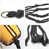 Koitoy 6 Pack Macrame Plant Hangers Black Cotton Rope Indoor Outdoor view 7