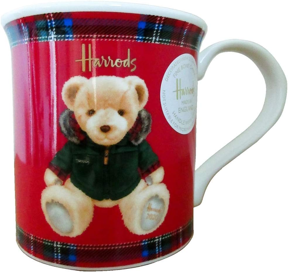 Amazon Co Jp 英国 Harrods ハロッズ 年 クリスマスベア イヤーベア ニコラス 22kゴールド マグカップ 英国製陶磁器 並行輸入品 ホーム キッチン
