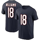Caleb Williams #18 Chicago Football T-Shirt Cotton Jersey