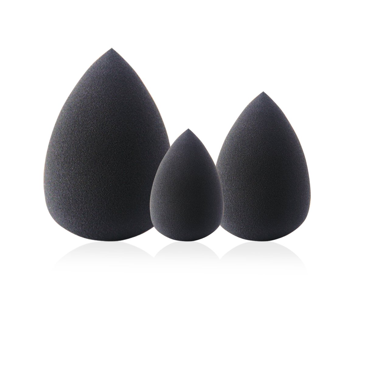 EmaxDesign 3 Pieces Makeup Blender Sponge Set, Foundation Blending Blush Concealer Eye Face Powder Cream Cosmetics Beauty Make up Sponges. latex free, non-allergenic and odour free : Beauty