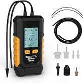 PT503 Manometer Gas Pressure Tester Dual-Port -100 to 300 KPa | 10 Units Selectable, Data Lock &amp; Storage, Magnetic Back, Backlit Display, 7 Adapters for HVAC &amp; Gas Pressure Testing
