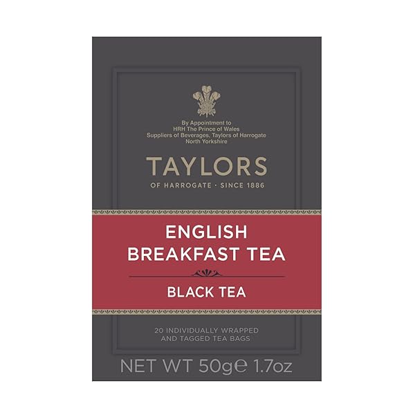 TAYLORS OF HARROGATE ENGLISH BREAKFAST, 20 COUNT (PACK OF 6)