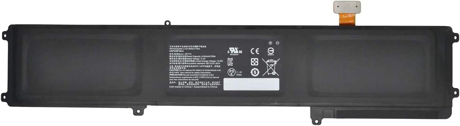 Amazon Com Sunnear Betty4 70wh Battery Replacement For Razer Blade 2016 14 V2 Gtx 1060 2017 Uhd Series Laptop Rz09 0195 Rz09 0165 Rz09 01953e72 Rz09 01953e71 Rz09 01953w52 11 4v 6160mah Computers Accessories