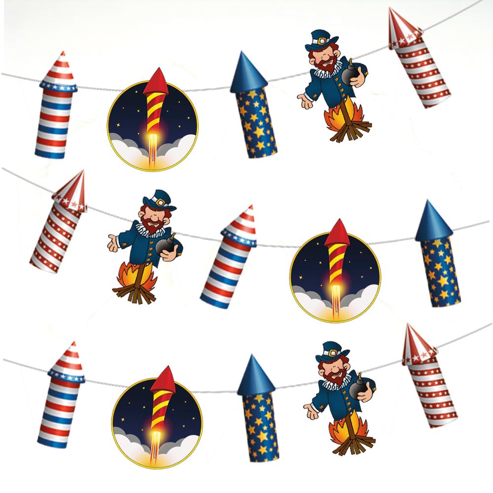 AK Giftshop Guy Fawkes Bonfire/Fireworks Night Bunting Party Decorations - 15pcs / 2.5m Ribbon
