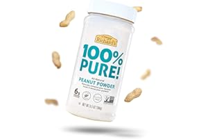 CRAZY RICHARD'S Crazy Richard’s - 100% All-Natural Peanut Powder, Powdered Peanut Butter, No Sugar Added, Non-GMO, Vegan Resealable Jar Pack of 1 x 6.5oz