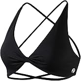 AUROLA Venus Women Sports Bras Backless Strappy Workout Bra, Low Support Removable Padded Gym Bras