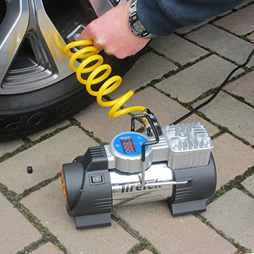 TireTek Power-Pro Portable Tire Inflator Pump - 12V Compressor 40LPM With Auto Cut Off - Thumbnail 5