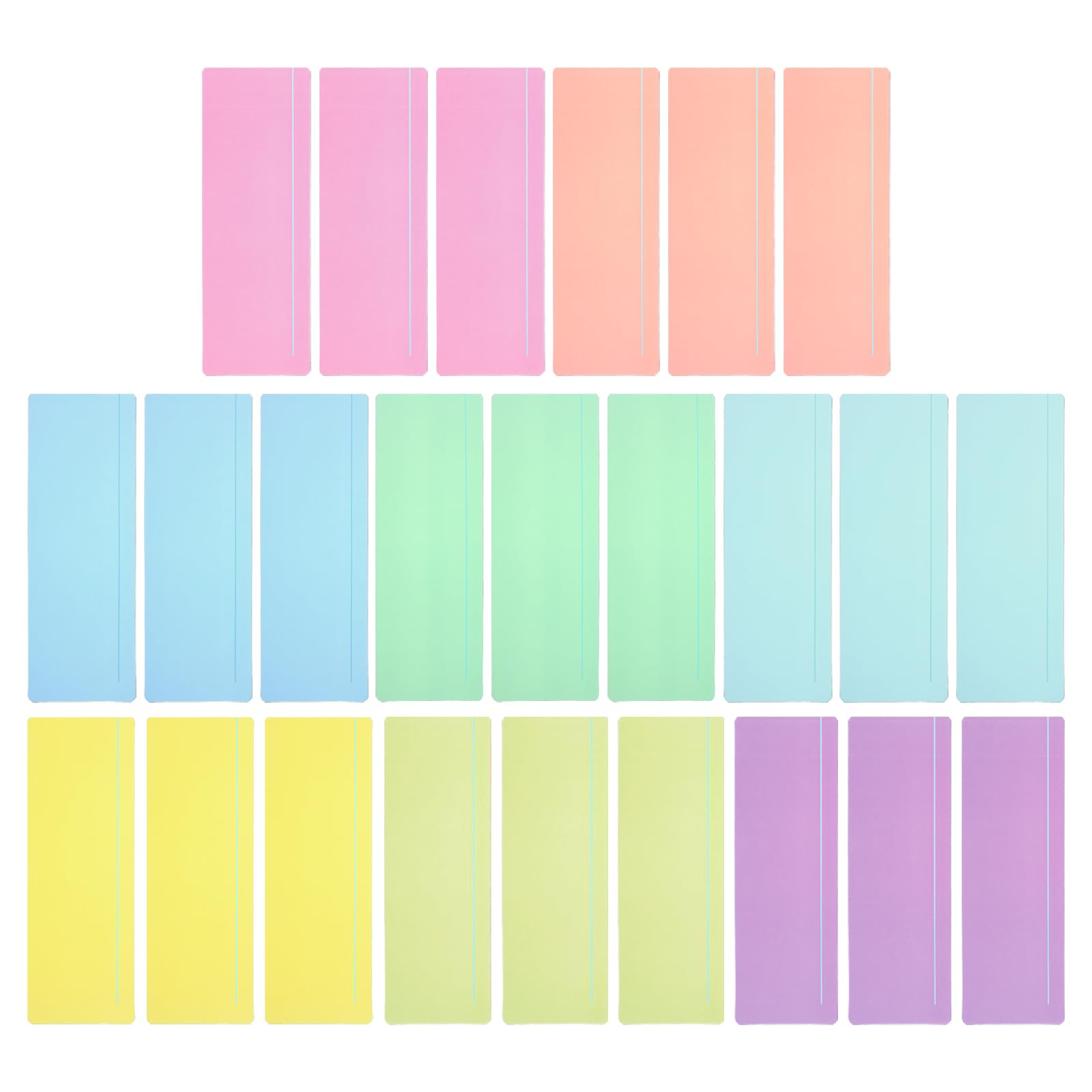 PATIKIL Guided Reading Strips, 24pcs Tracking Highlight Colored Overlay Bookmark Reduce Visual Stress Teacher Teaching Supplies for Classroom, Assorted Color