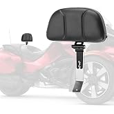 Wsays Driver Backrest Adjustable Rider Backrest Mount Kit Fit for Can Am | Fit for Spyder F3/F3-L/F3-S/F3-T 2015-2025, w/Storage Pouch