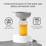 Pisol Wide Mouth Funnel Set with 5 Spouts and 2 Strainers - BPA Free view 6