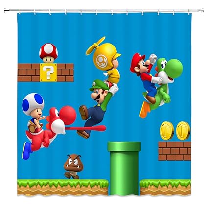 Amazon Com Feierman Cute Cartoon Character Shower Curtain Decor