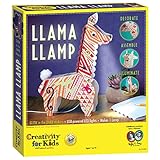 Creativity for Kids Llama Lamp Room Decor Craft Kit - Makes one USB Powered LED Light Up Lamp