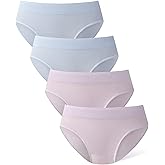 DAVID ARCHY Womens Cotton Bikini Underwear Breathable Low Rise Soft Strench Hipster Panties for Women Multipack