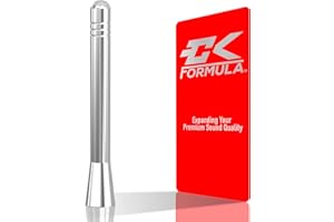 CK Formula 4 Inch Silver Antenna for Cars, Trucks & SUVs - Quality 6061 Aluminum, Automotive Antenna Replacement, Car Wash Safe, Waterproof, Pack of 1