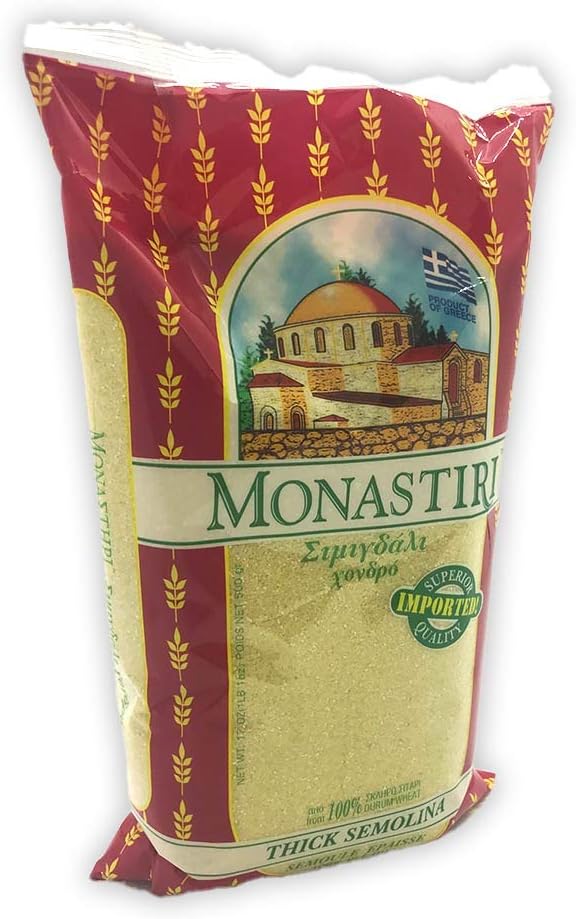 Monastiri Coarse Semolina, Imported from Greece