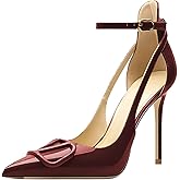 Qunvngutui Women's Pointed-Toe Bag-Toe Strappy High-Heeled Shoes Sexy Stiletto Pumps