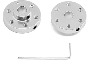 Befenybay 2PCS Rigid Flange Shaft Coupling for 6mm Shaft Pair with M3 Thread