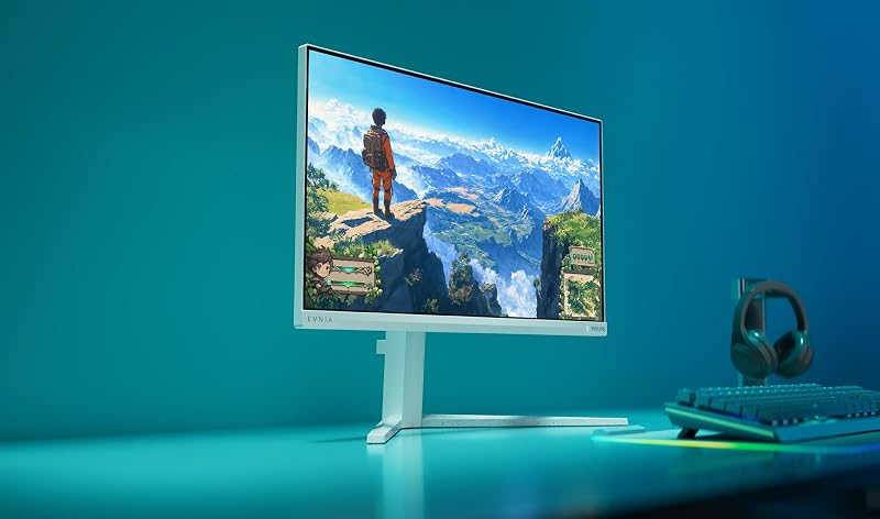 Evnia 24M2N3201P Gaming Monitor 24 Pulgadas 260Hz Panel Fast IPS, 1ms GtG, HDR10, G-Sync Compatible Altura Ajustable, (1920x1080 HDMI 1x 2.0 DP 1x 1.4) Blanco — foto 6 de 7