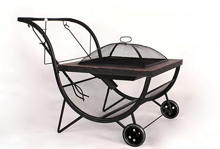 Fire Pit Brazier Stove Patio Heater Bbq Outdoor Garden Portable