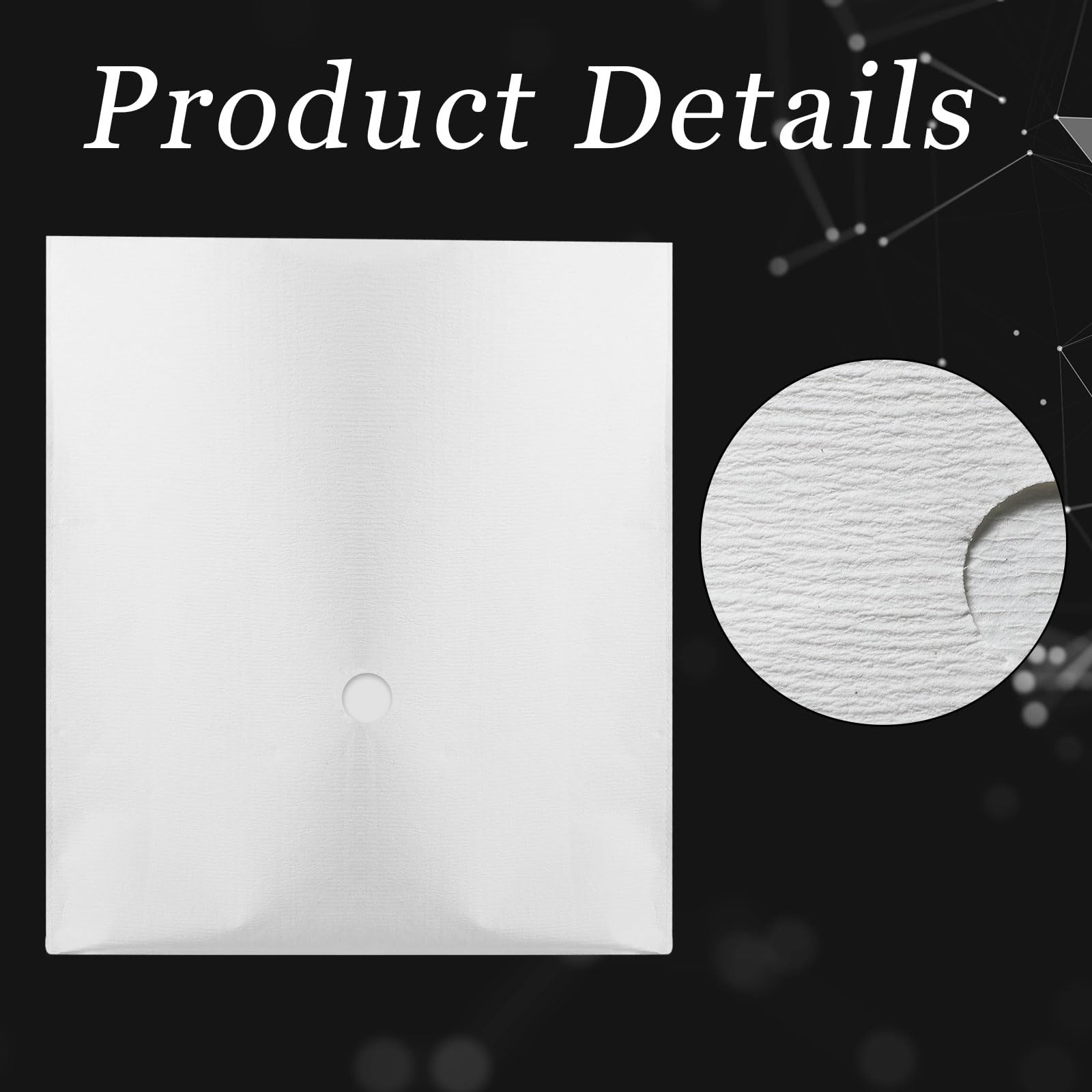 Ireer 100 Pcs Fryer Filter Paper Envelope Style 18.5 x 20.5 Inch, 1.5 Inch Hole 1 Side Grease Deep Fryer Cooking Oil Filter, Ideal for Commercial Cafes, Hotel, Restaurants, Food Trucks