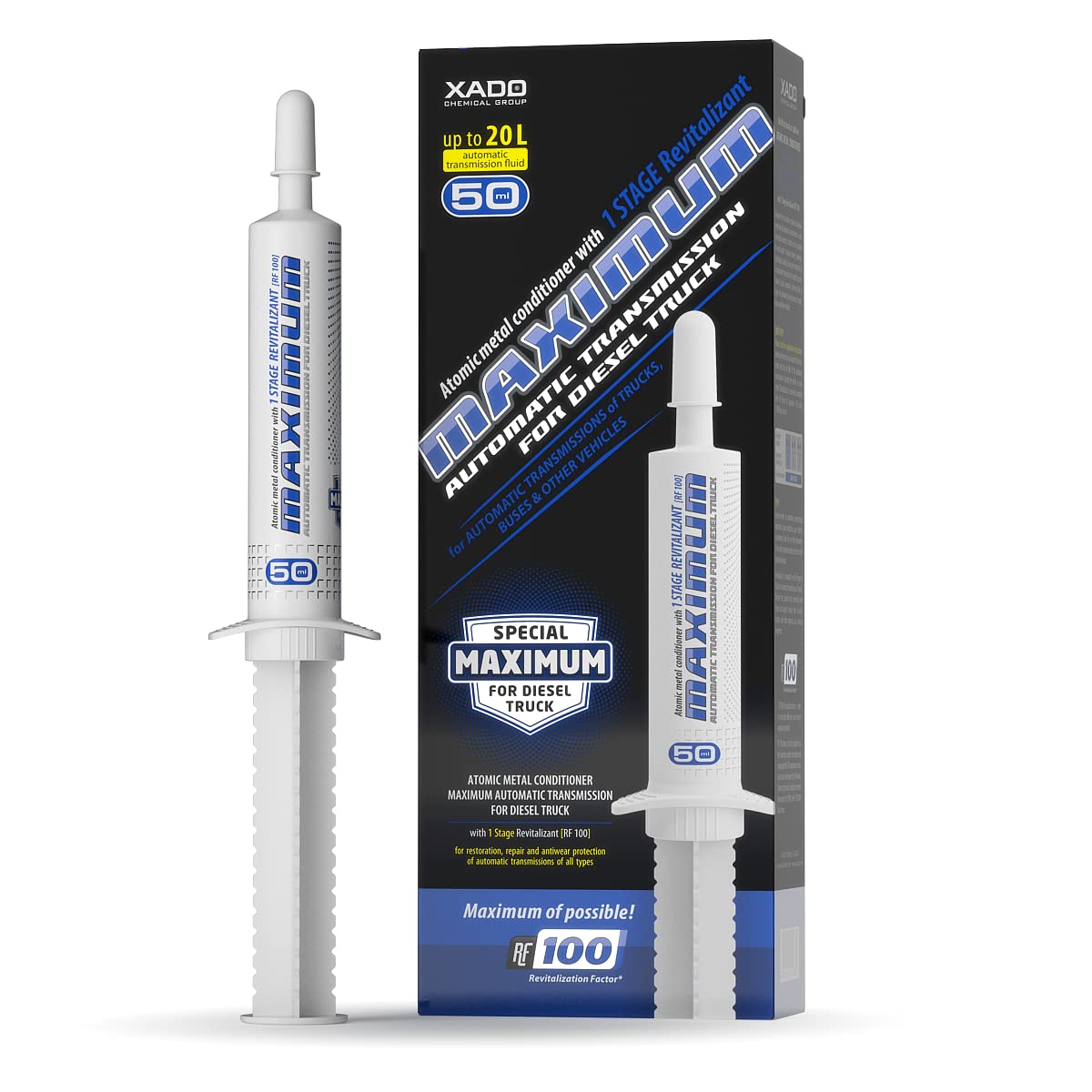 XADO Atomic Metal Conditioner Maximum Diesel Truck for Automatic Transmission (Syringe 50ml)