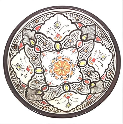 Handpainted Burgundy Medium Moroccan Ceramic Bowl