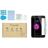 IFLASH [5 Pack] iPhone 7, iPhone 8 Full Cover Glass Screen Protector, Full Coverage Tempered Glass Screen Protector for Apple iPhone 8/7 4.7&rdquo; Inch - Bubble Free/edge-to-edge Surface - Black